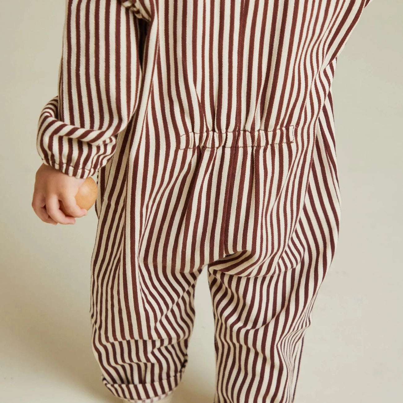Syd Maroon Stripe Boilersuit Overall